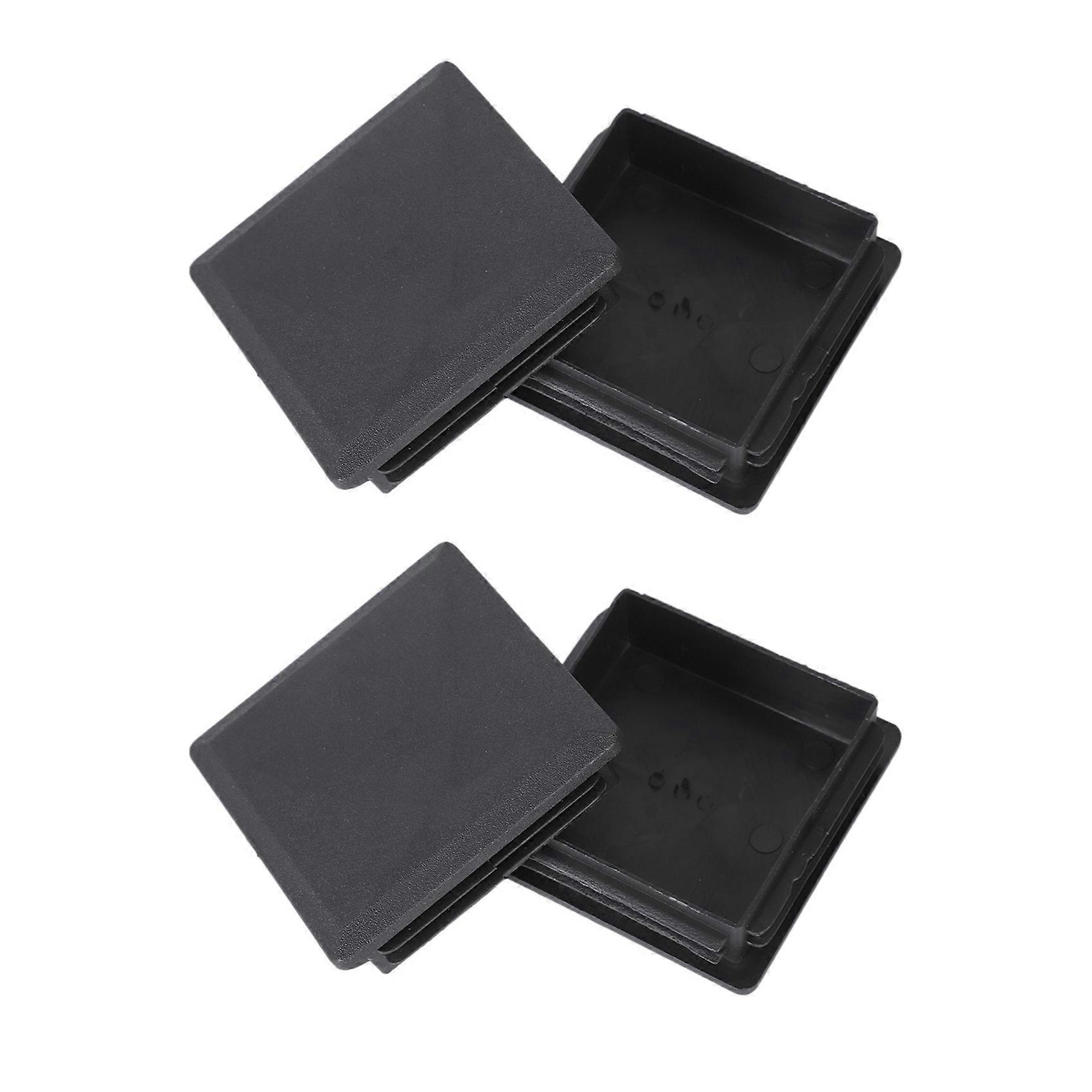 2X 80mm x 80mm Square Plastic Caps Pipe Tube Inserts End Plug 2 Pieces