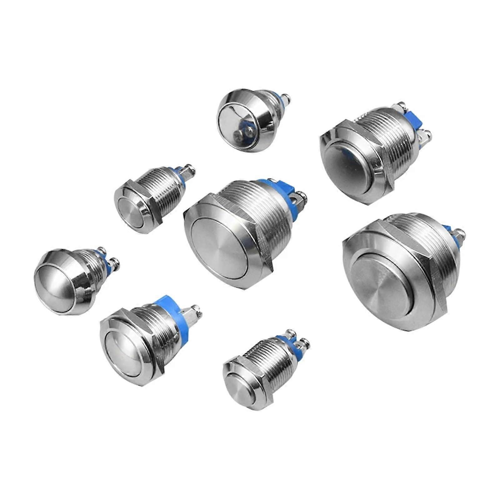 19mm  Head Metal Push Button Switch, Waterproof Momentary or Locking for Car Doorbell