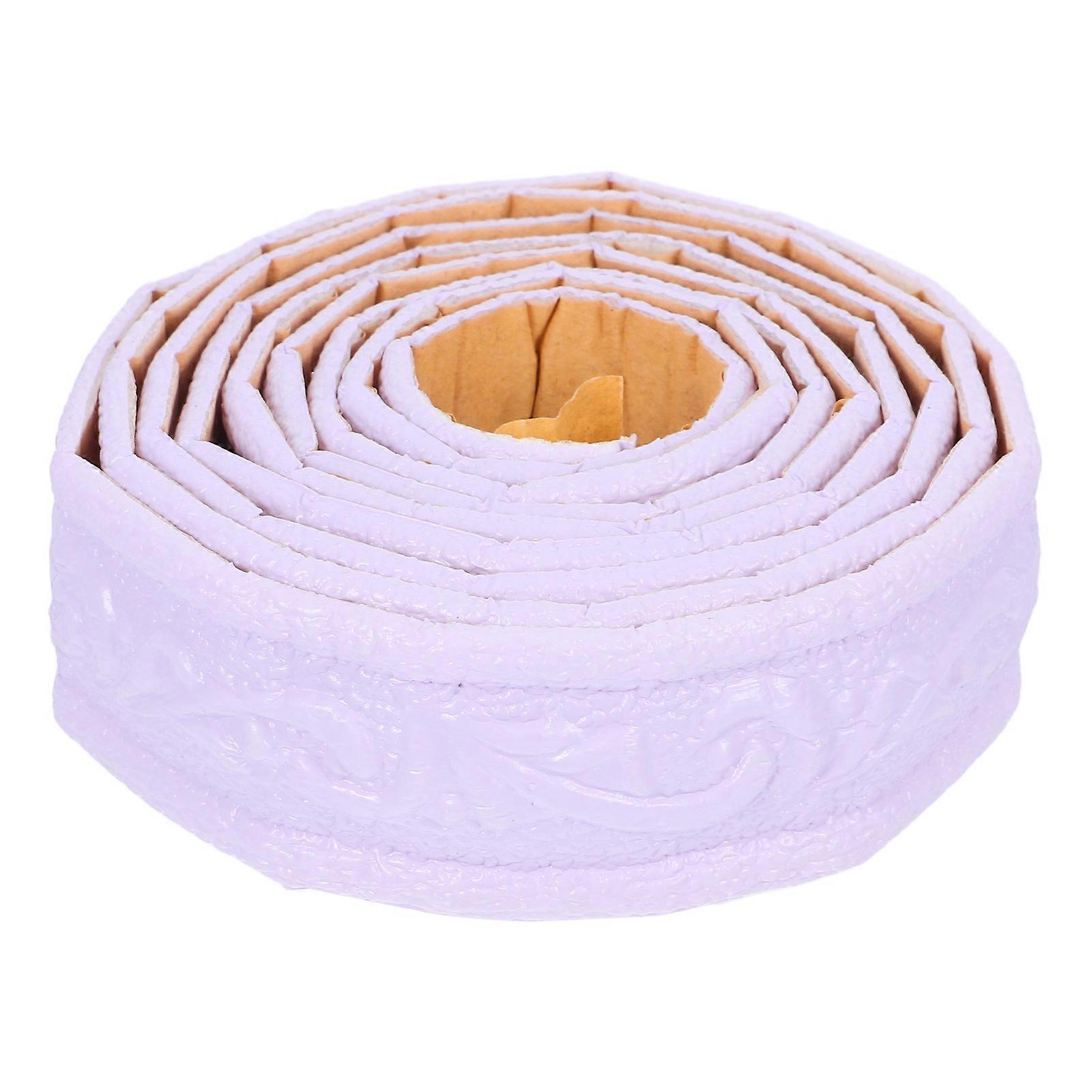 Violet Self Adhesive Foam Trim Molding for Frames Durable Decorative Wall Edging 1 Roll