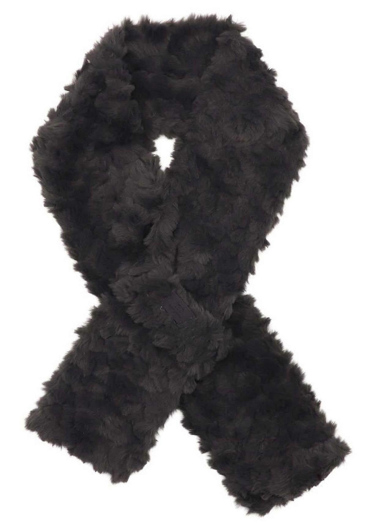 Zelly Teddy Pull Through Scarf - Grey