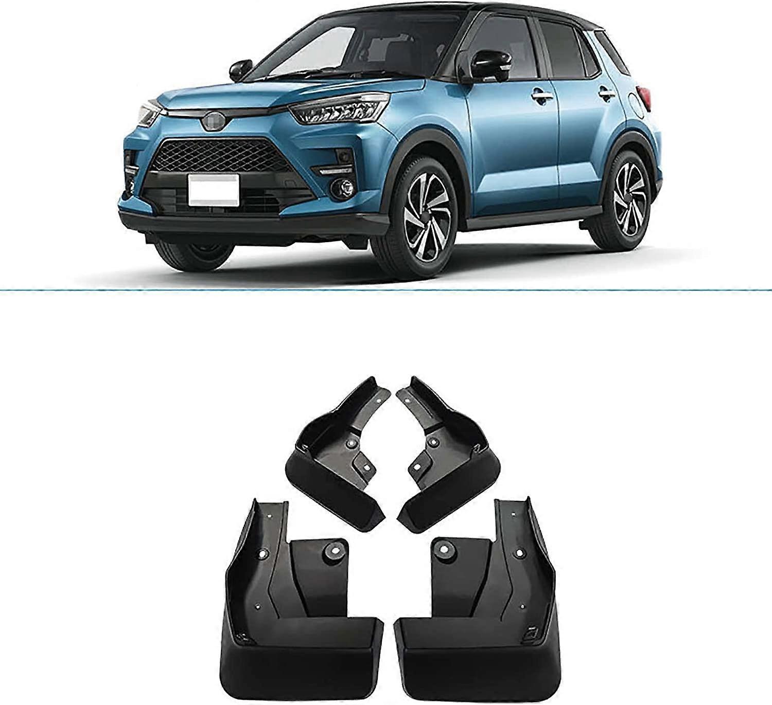 Car Mud Flaps Waterproof Scratch Fender Guards Easy Install for Toyota Raize GR 20202021