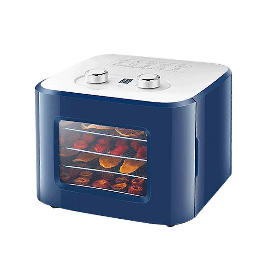 Food Dehydrator with Adjustable Temperature Control, 24h Timer, BPA 4 Trays for Fruit Veg Meat