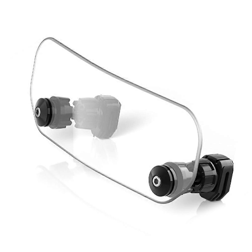 Motorcycle Windshield Extension and Wind Deflector Clear Lens, Universal Adjustable Clip Design, Noise Reduction