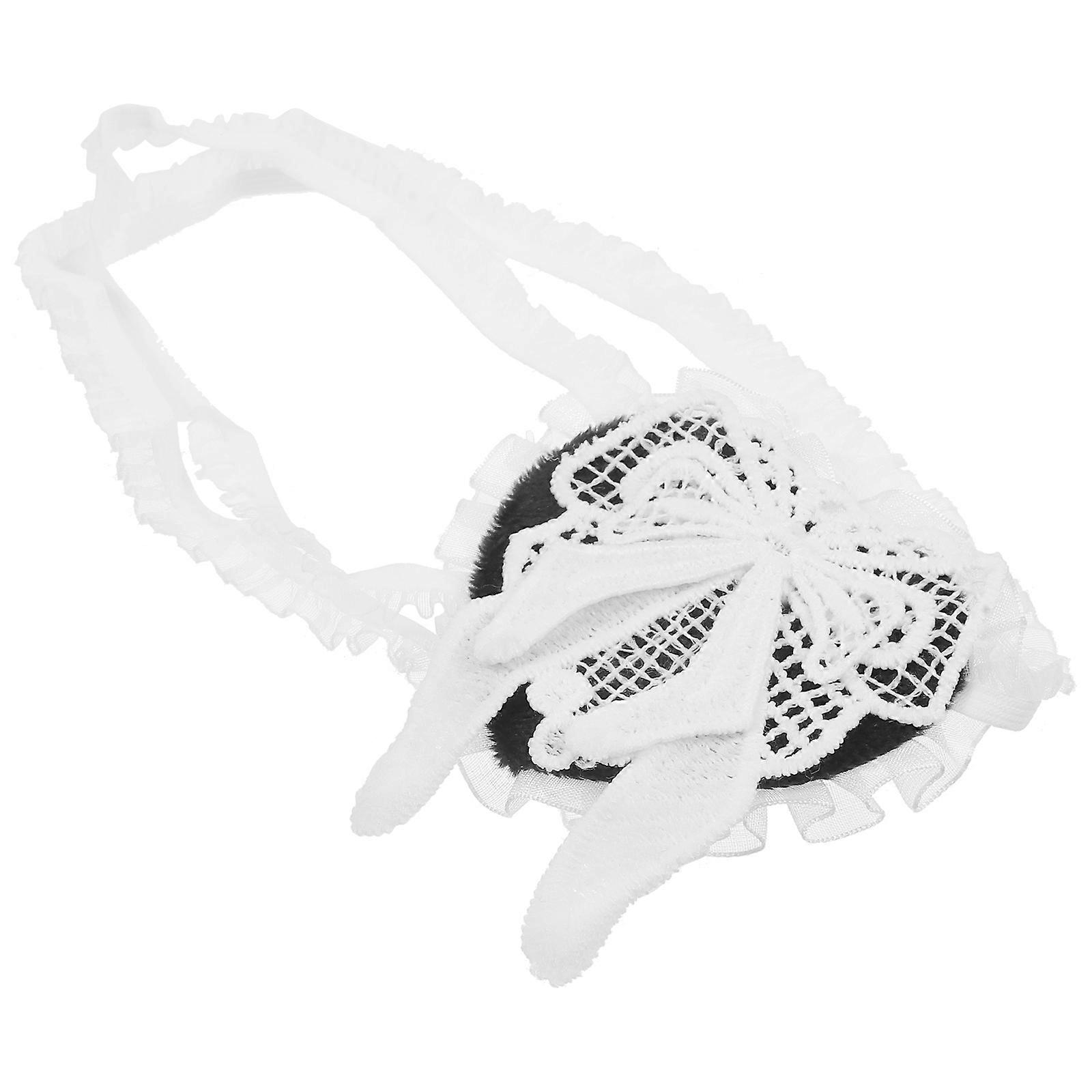 Eye Patch for Masquerade Lace Eye Patch for Party Decoration White