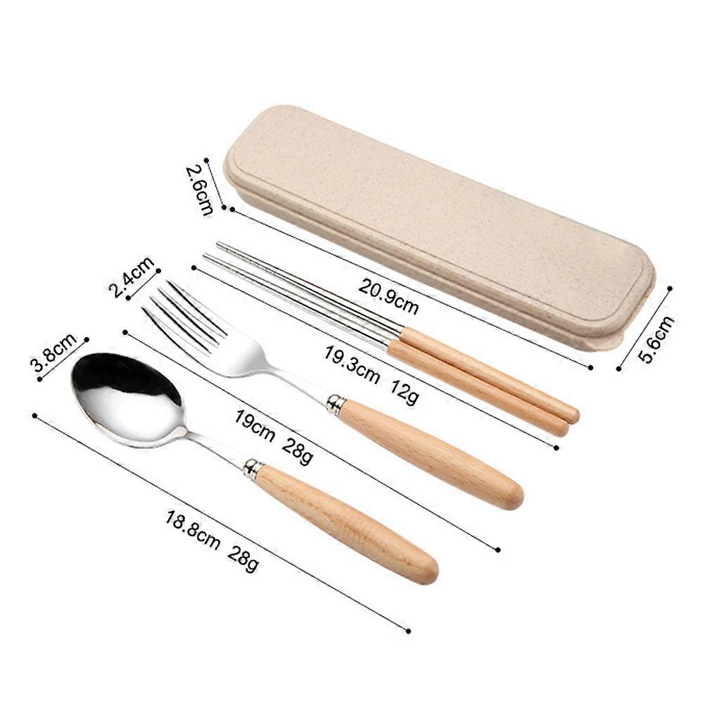 Chopsticks Fork Spoon Set Lightweight 3Pcs