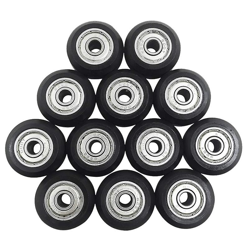 12 Pcs 625Zz Plastic Pulley Wheels with Bearings Gear for 3D Printer Compatible with -10 / -10S / C