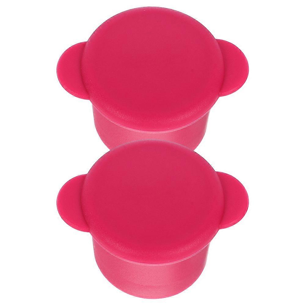 2Pcs Silicone Plugs for Sealing Function Rosy Color