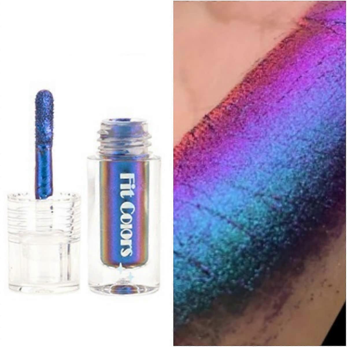 Metallic Multichrome Liquid Eyeshadow Metallic Purple  Pigment QuickDrying Shimmer