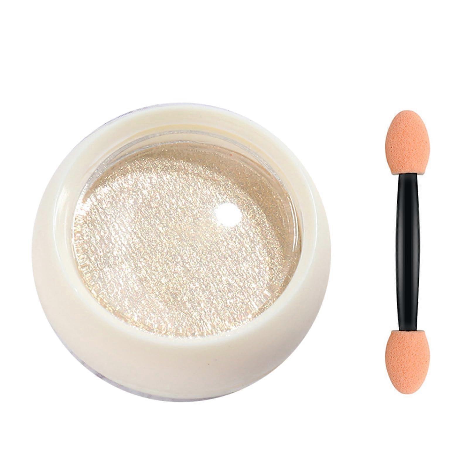 Chrome Nail Powder 2g Aurora Mirror Finish Multiangle Color Shift with Brush for Manicure