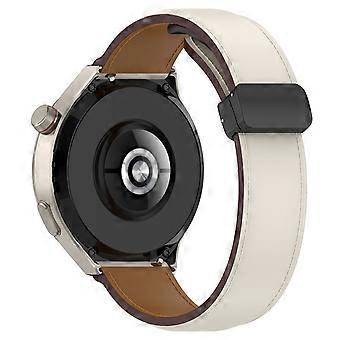 For Huawei Watch Buds/Watch 4 Pro/Watch 3 Pro Genuine Cow Leather Watch Strap 22mm Folding Buckle Wr