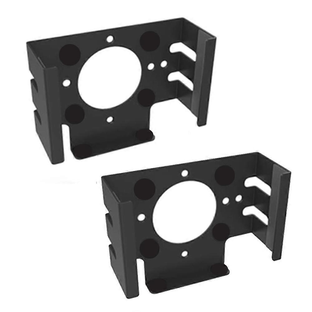 2Pcs Under Desk Stand for Mac Mini M4 Pro Desktop Computer Metal Mount Holder Behind for Mac Mini M4 Pro PC