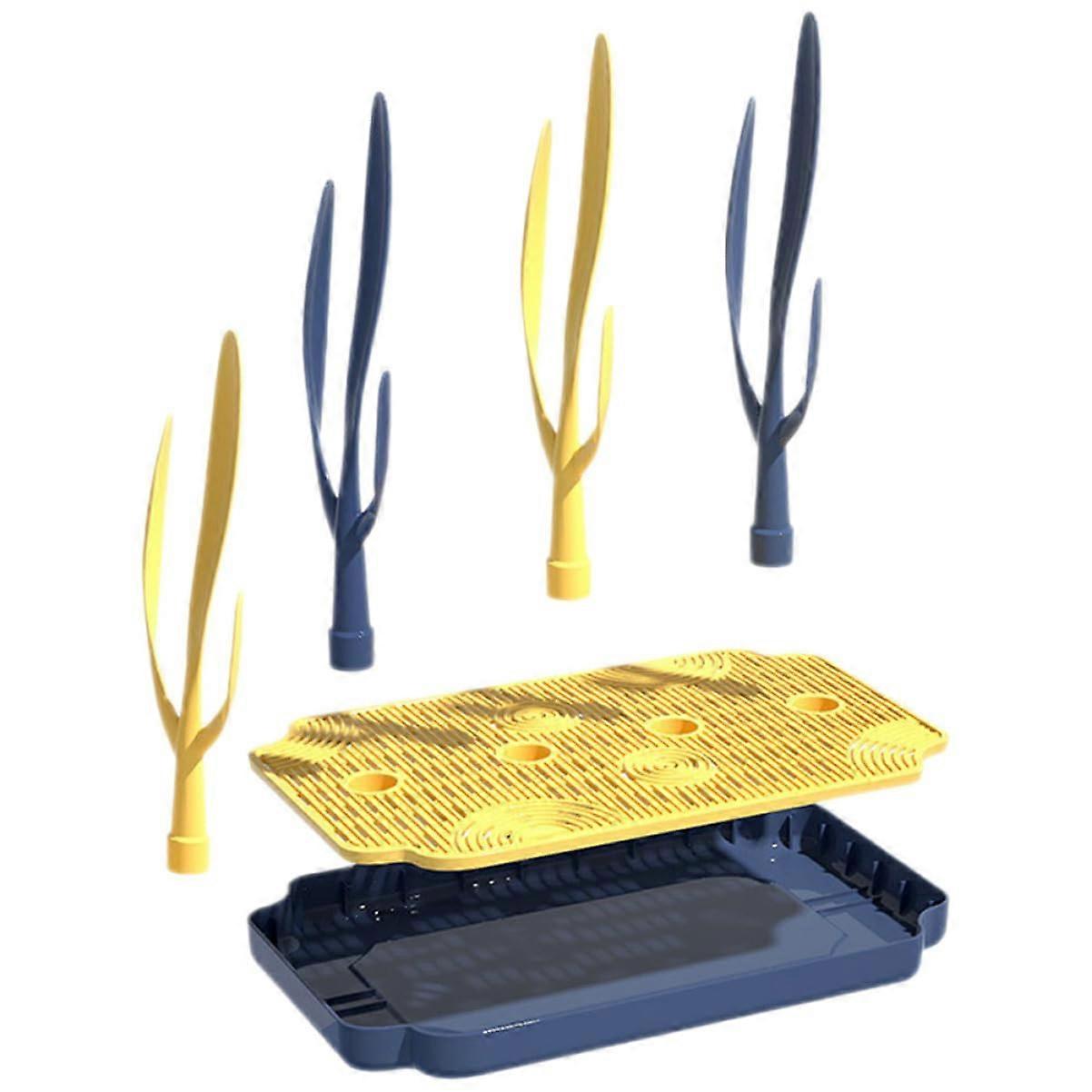 Bottle Drying Rack with Drainer Tray SpaceSaving Durable Holder for Mugs Cups and Bottles