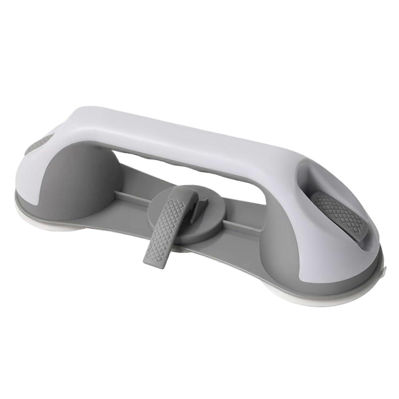 Shower Grab Bar with Secure AntiSlip Grip, Tool Suction Mount Bathroom Safety Rail, 28x9cm