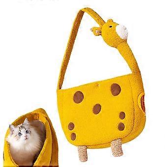 Haustier-Tragetasche mit Schultergurt und großen Taschen für kleine Hunde und Katzen, ideal für Wanderungen und Reisen
