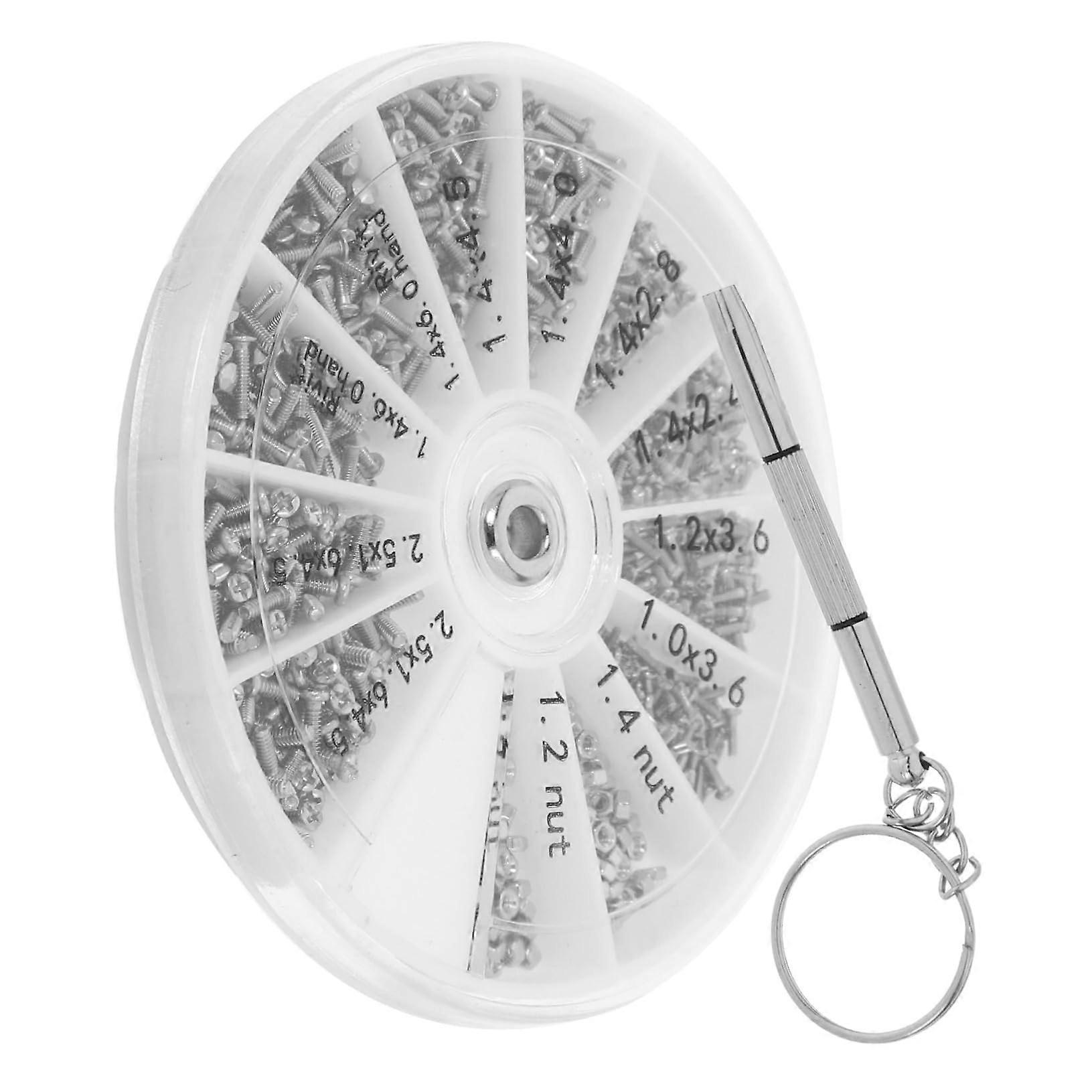 Watch  Kit and Eyeglass  Tool Set with Micro Screws, Precision Screwdrivers, Compact Box