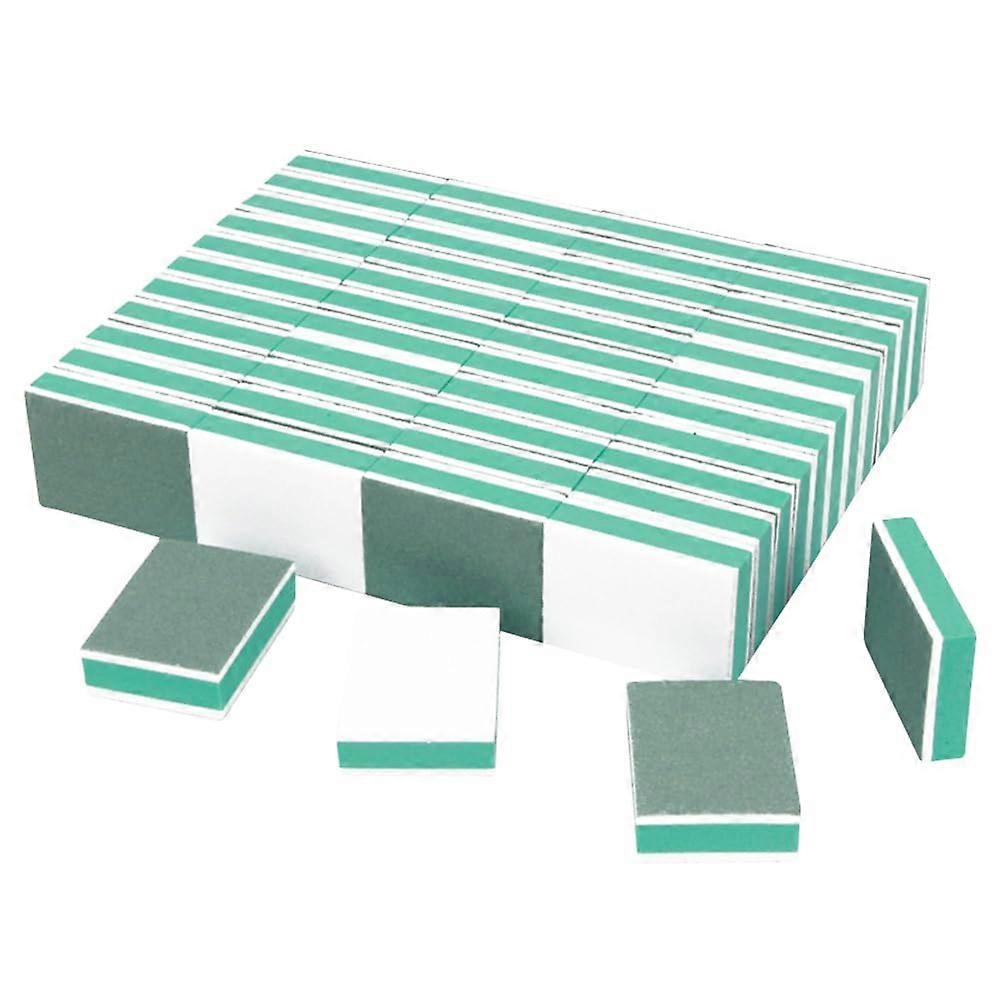 50 Pcs Mini Nail Buffer Blocks Double Sided Buffing Design for Gloss Finish Professional Manicure Kit