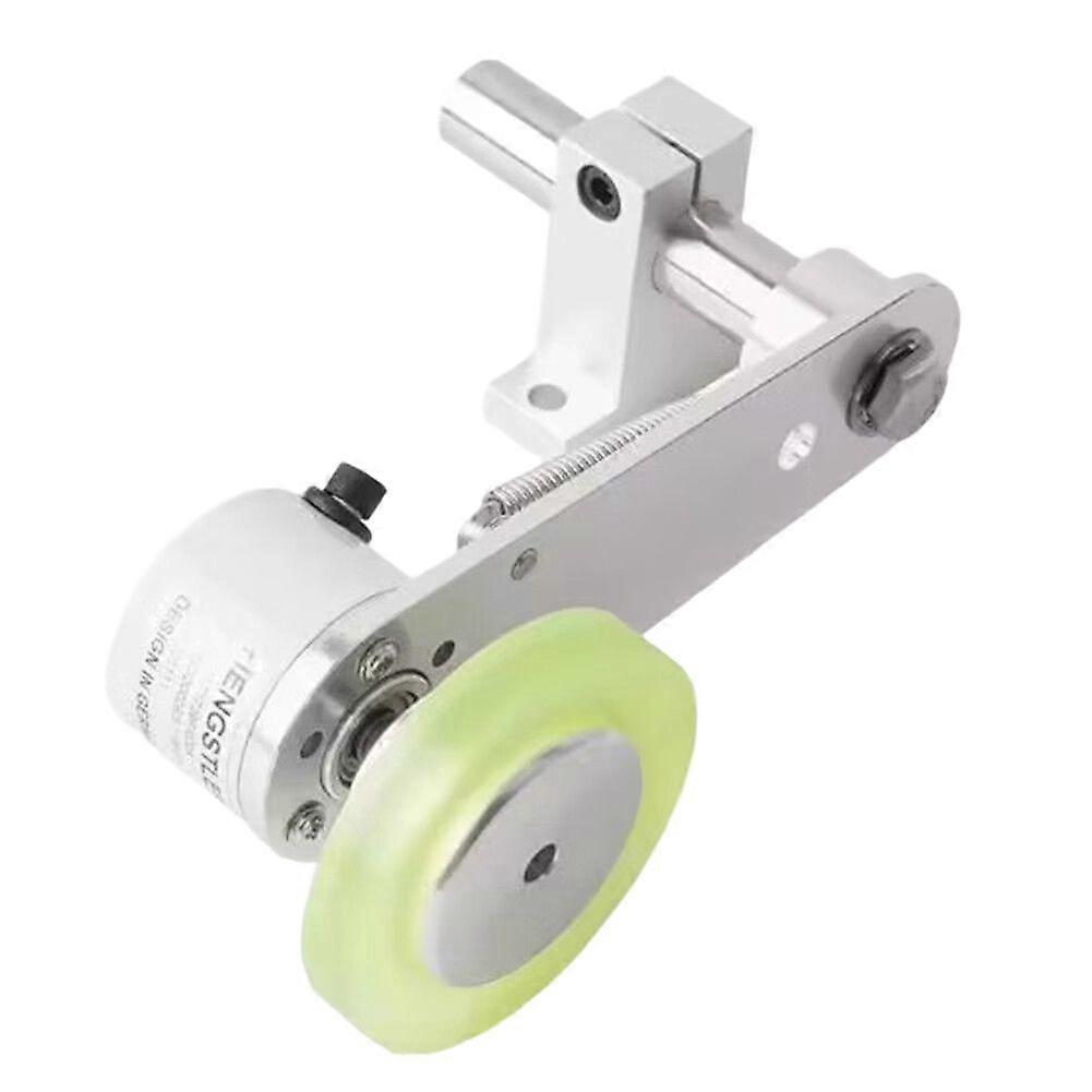 Encoder Bracket Aluminum Polyurethane Industrial Encoder Wheel Measuring Wheel 40mm Aluminum Encoder Mounting Bracket