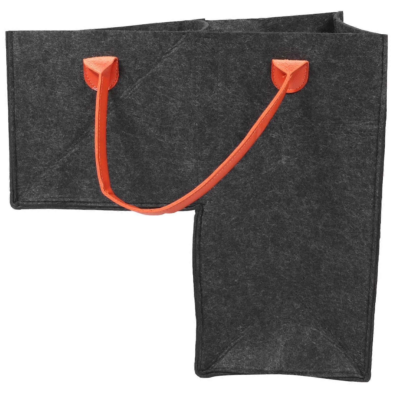 Stair Storage Bag Stair Baskets Foldable Shoe Storage Black 1Pack