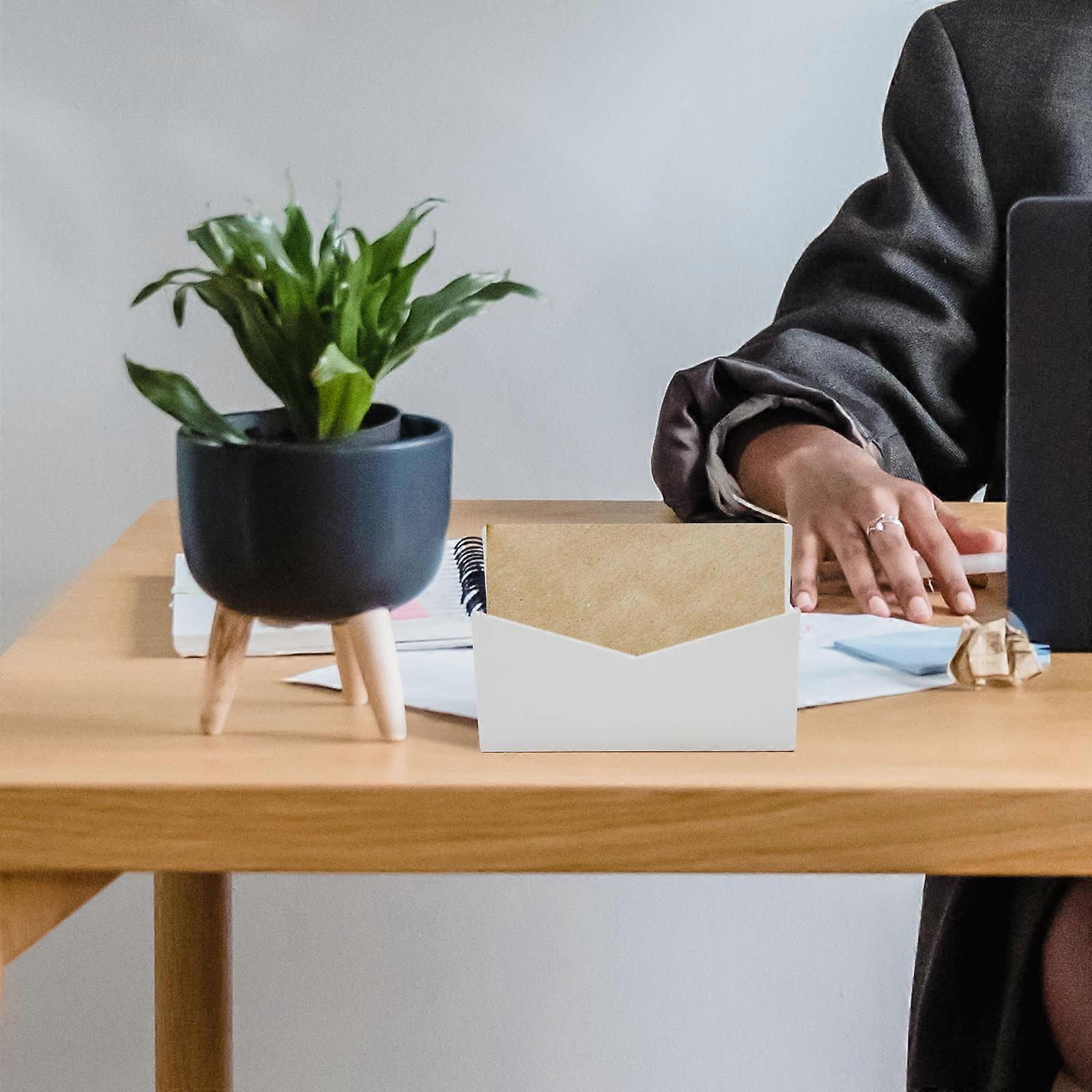 Acrylic Mail Holder Desktop Letter Organizer for Office Storage 5Sets