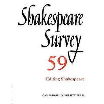 Estudo sobre Shakespeare, Volume 59: Editando Shakespeare - Cambridge University Press