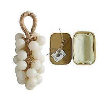 Handmade Grape Soap on a Rope – Realistic Bunch Design, Plant Based, Fresh Scent, Gift Ready