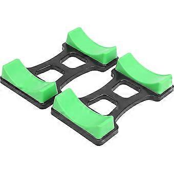 Fitness Dumbbell Rack Dumbbell Storage Rack Support Rack Dumbbell Rack Buffer (black Green) (2pcs)-XY