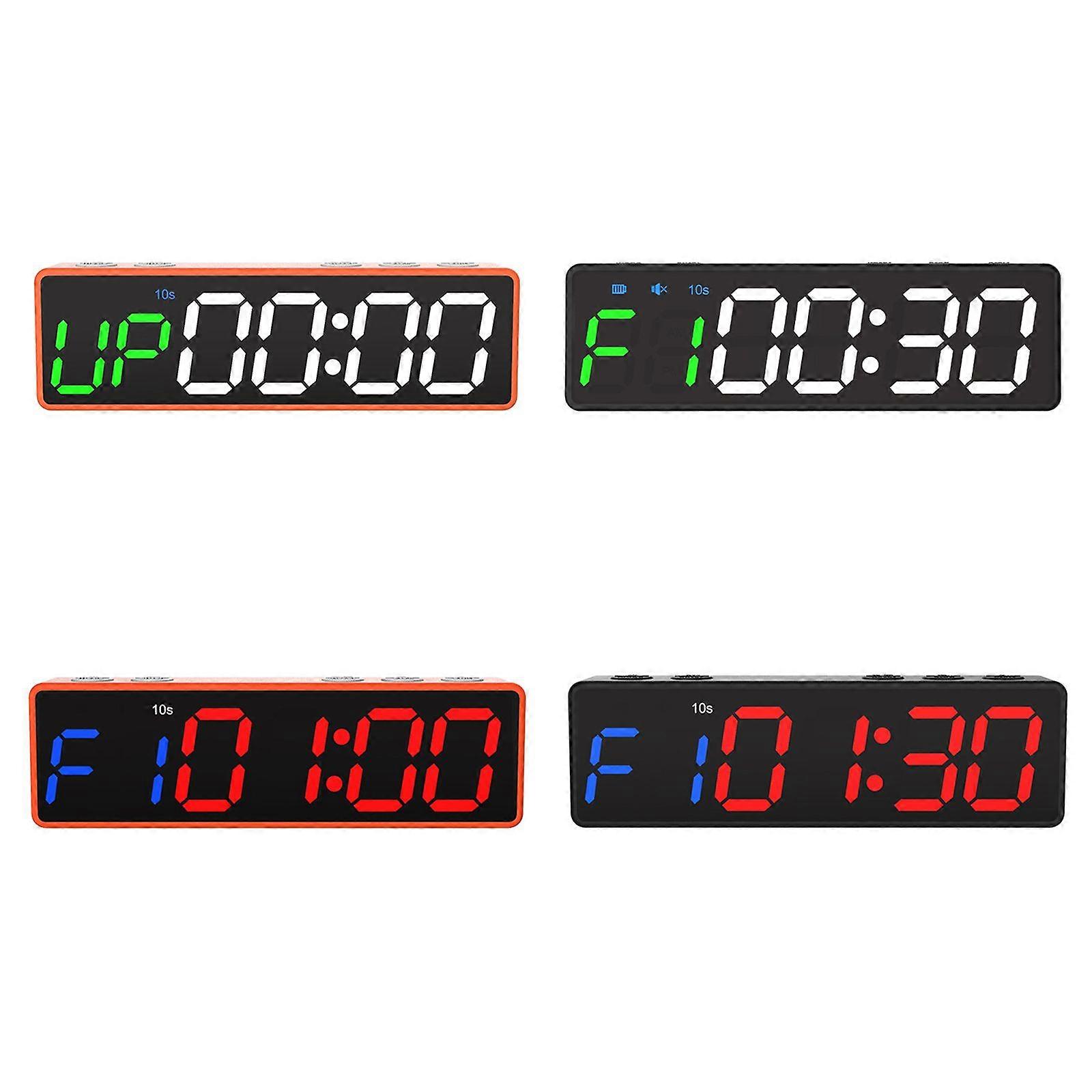 New Gym Timer Large Digital LED Wall Clock, Interval Timer with Stopwatch Hot