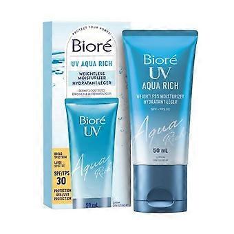 Biore UV Aqua Rich Weightless Moisturizer With SPF 30, 50 Ml (Case Of 6)