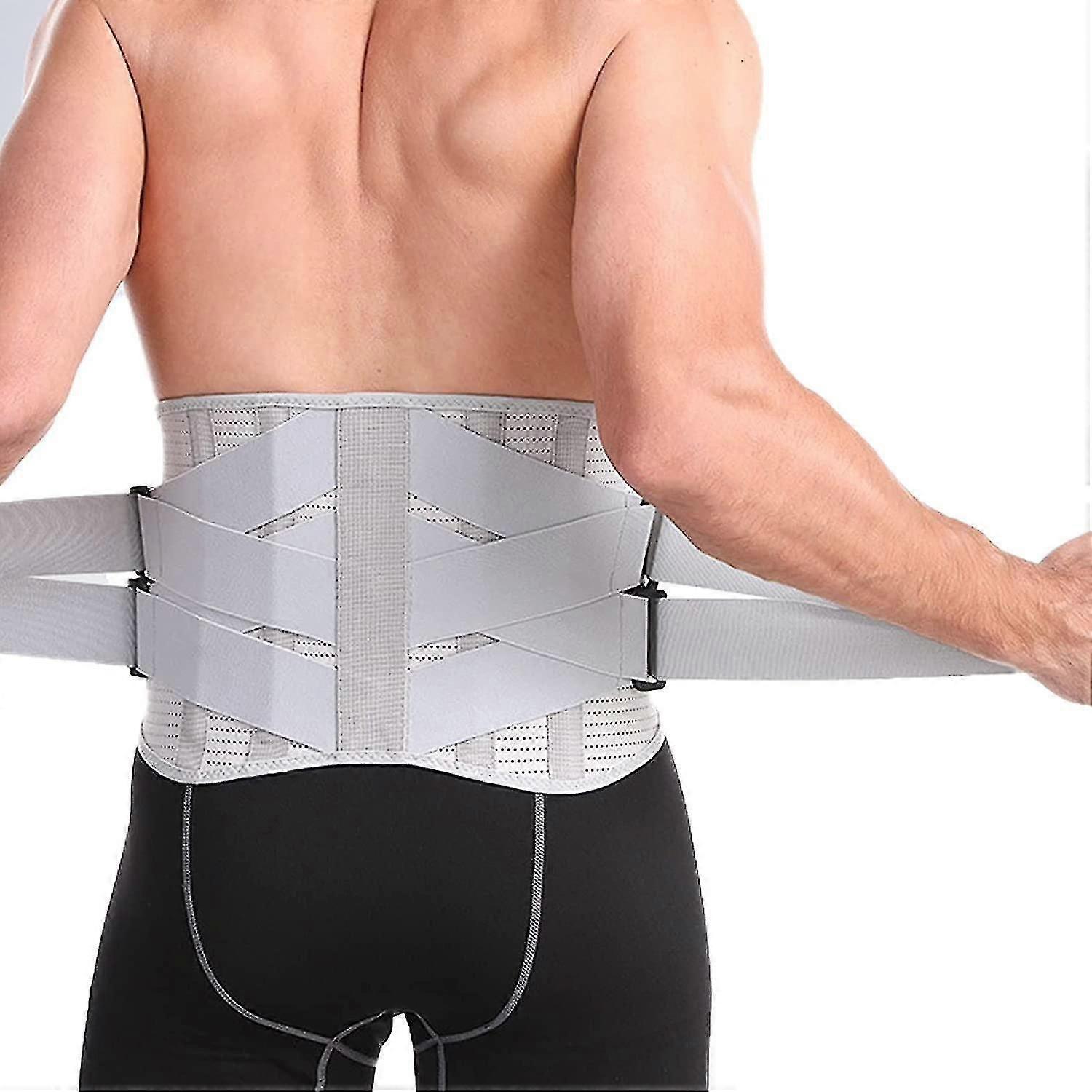 Back Brace For Lower Back Pain Relief,breathable Adjustable Back Lumbar Support Belt For Herniated Disc Sciatica