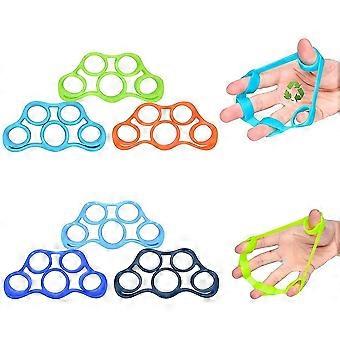 Finger Strengthener 6 Pack Finger Resistance Bands Finger Exerciser Stretcher Hand Grip Strengthener