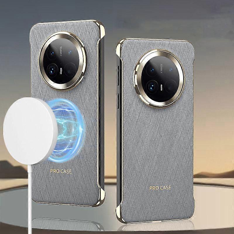 GKK Borderless Electroplated Leather Magsafe Phone Case