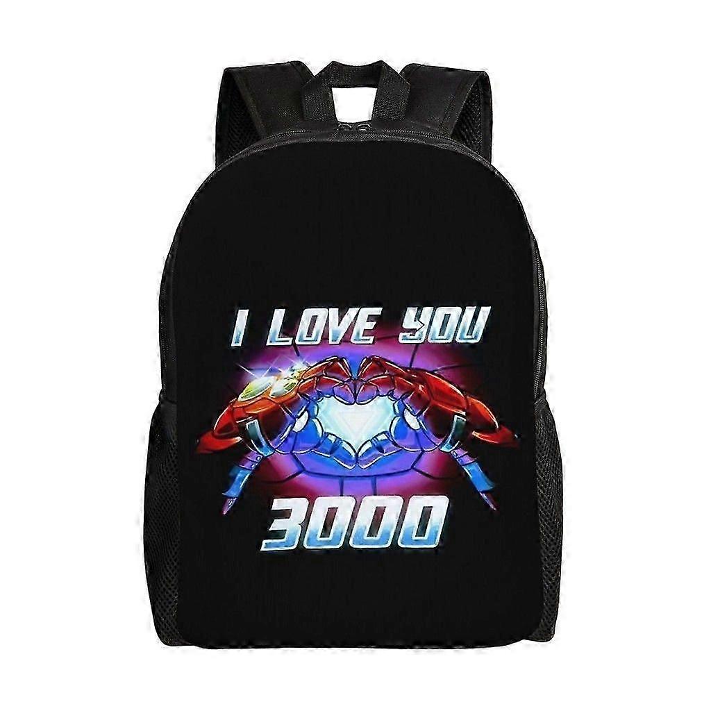 b2081 Iron Man Versatile Backpack Washable casual style School Student Backpack Trendy Oxford Cloth Computer Bag Unisex uji2081