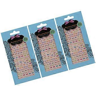 Selbstklebende Nagelsticker (3 Bögen) – Ideal für Freundinnen, Feiertage und andere Anlässe