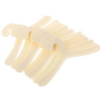 Zestaw 20 plastikowych wieszaków na ubrania dla zwierząt, trwały stojak do przechowywania ubranek dla psów i szczeniąt, przenośny organizer do suszenia i przechowywania ubranek dla zwierząt