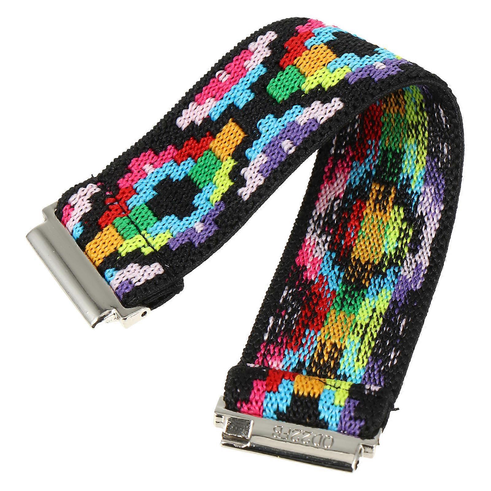Nylon Watchband Quick Release Watch Strap For Exercise Time Comfortable Rectangular 15X2.2CM Durable 1Pcs