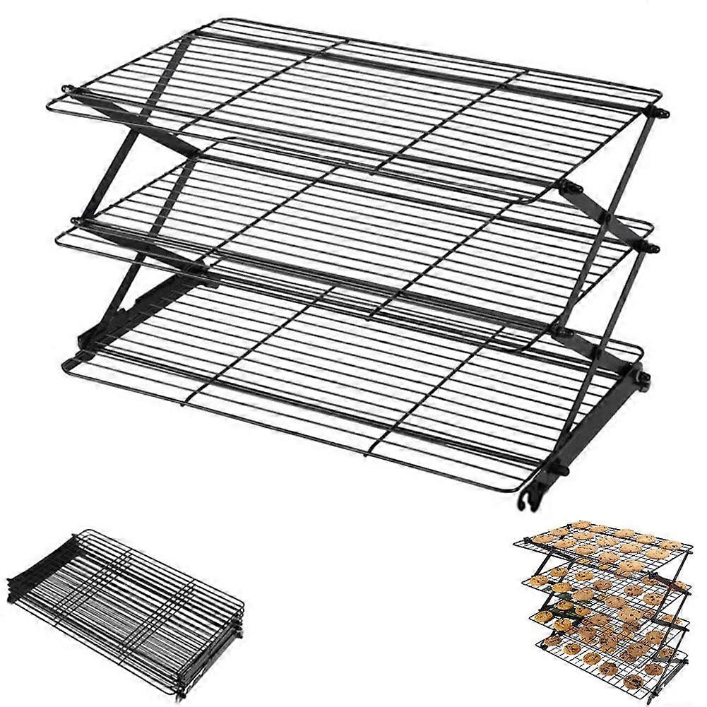 Collapsible Cooling Rack 4 Tier Iron For Baking And Drying