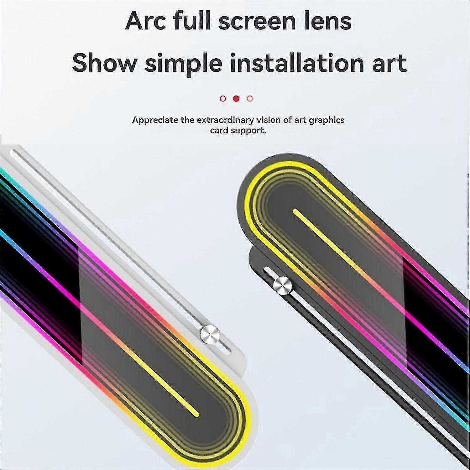 Graphics Card Anti-Sag Bracket with ARGB Sync, Temperature Display, A
