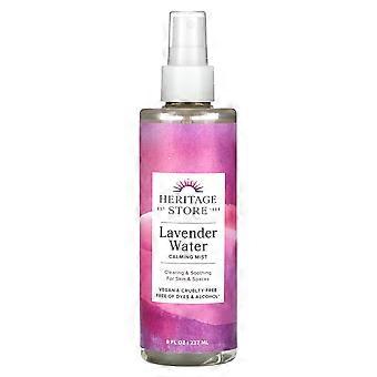 Heritage Store, Lavender Water, Calming Mist, 8 fl oz (237 ml), 2-Pack