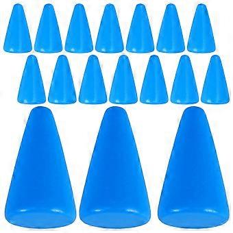 Wooden Chess Pieces Blue Game Pieces for Board Games 150Pcs Set