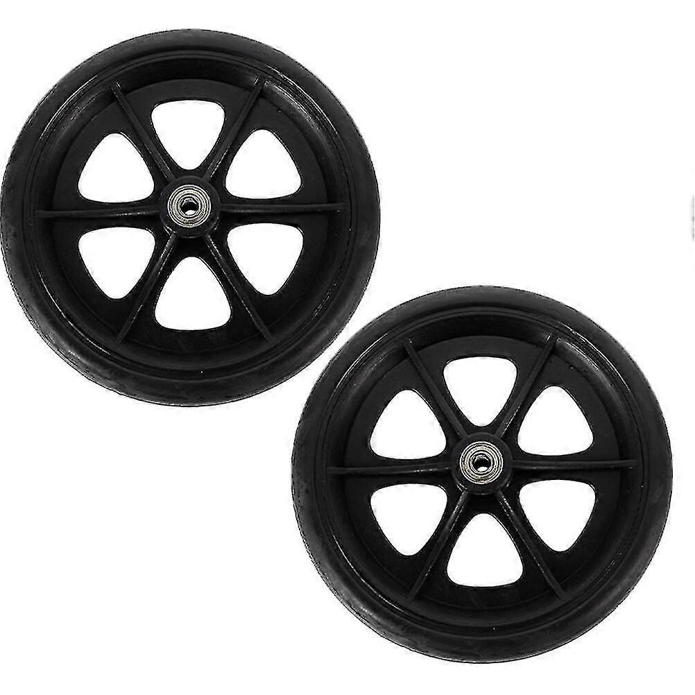 2pcs Roda de Cadeira de Rodas Flexível de 8 Polegadas Roda de Cadeira de Rodas de Serviço