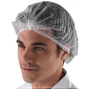 100x Disposable Hair Net Head Cover Cap Anti Dust Medical Surgical Stretchy Hat