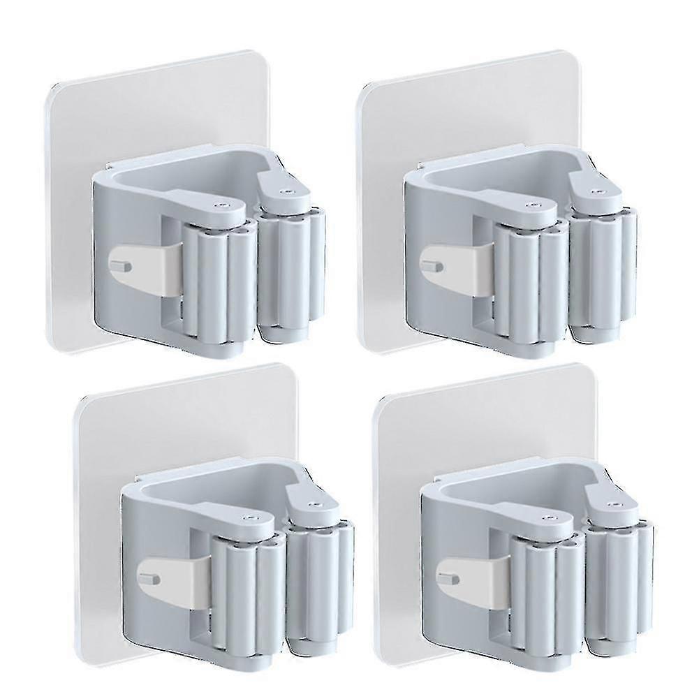 Household Storage Rack Bathroom Suction Pipe Hook Mop Rack White