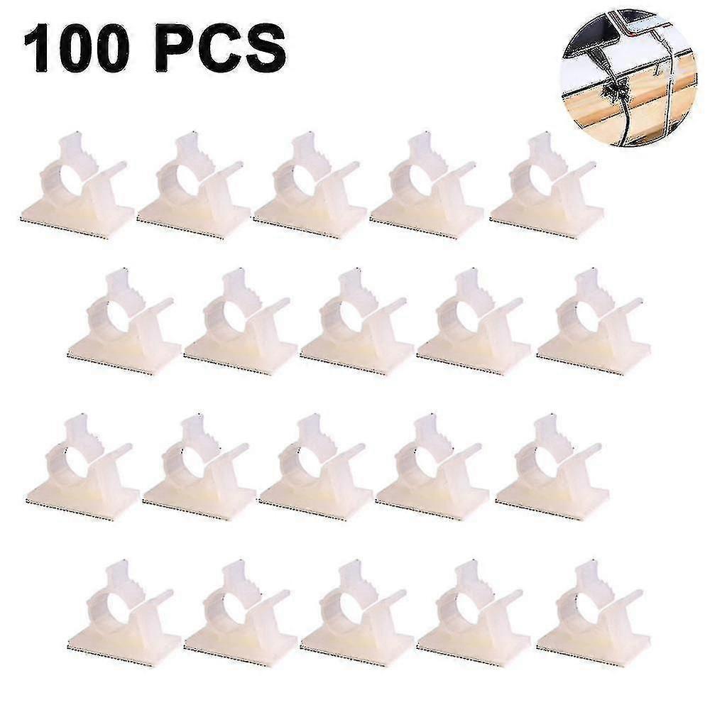 Nylon Wire Adjustable Cable Clips Adhesive Cable Management Clips--white