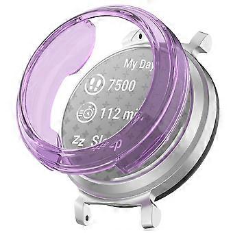 Für Garmin Lily 2 Hochwertiges Schutz TPU Watch Gehäuse Transparent / Lila