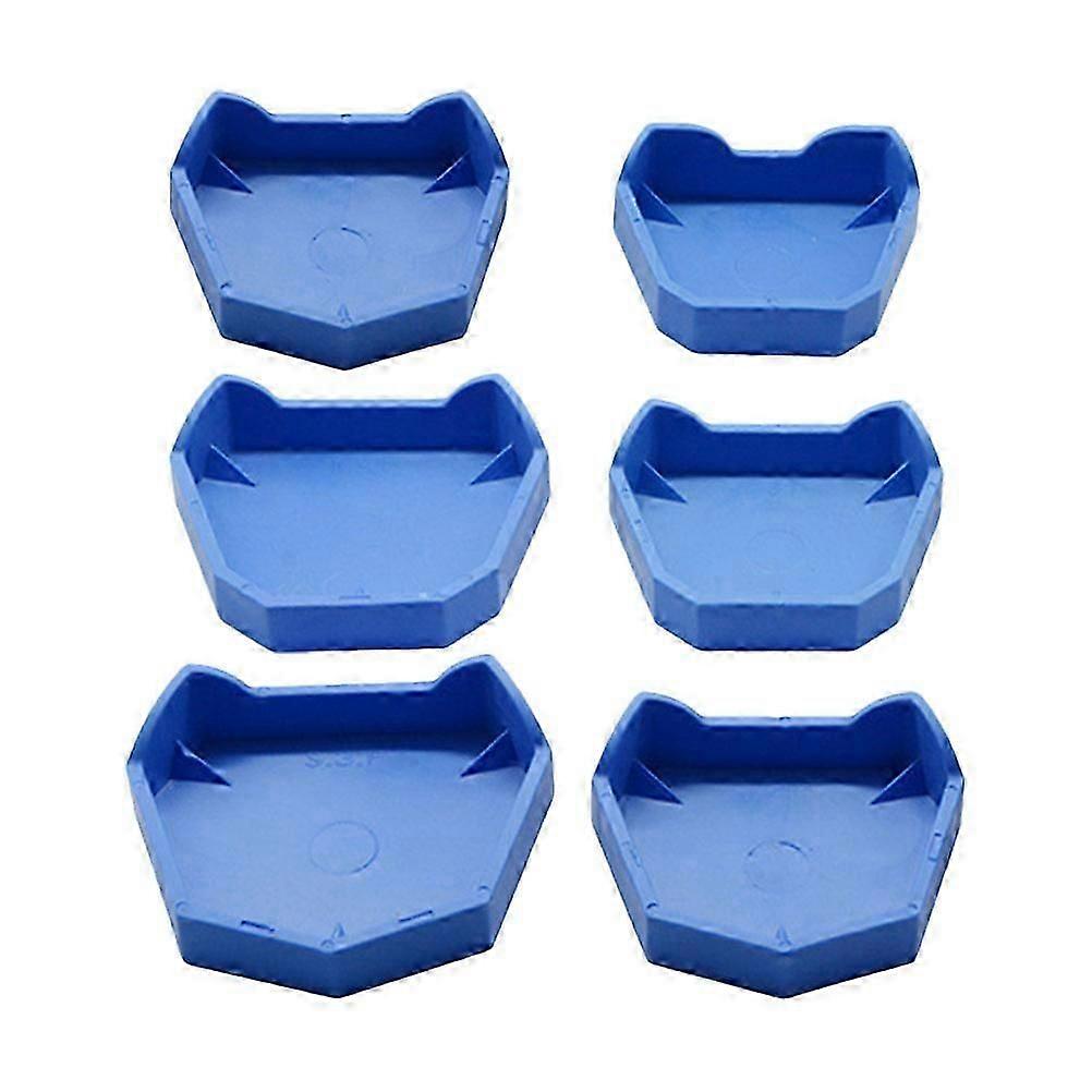 Kit de 6 moules de base dentaires pour la fabrication de modèles de laboratoire, ensemble de moules en plâtre pour un moulage précis.