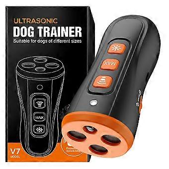 Dispositif de dressage canin portable à ultrasons V7 avec 3 émetteurs ultrasoniques et système anti-aboiements.