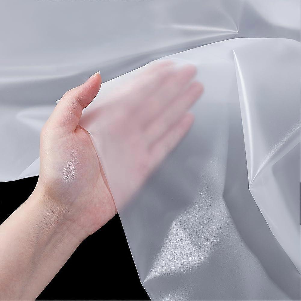 39"53.9" Translucent TPU Fabric 0.1mm Thick Clear Solid Waterproof Flexible Plain Weave Cut By The Yard