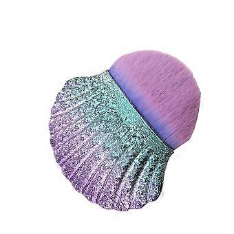 Portable Shell Shape Foundation Brush for Makeup Use 1Pcs Multifunctional Makeup Brush