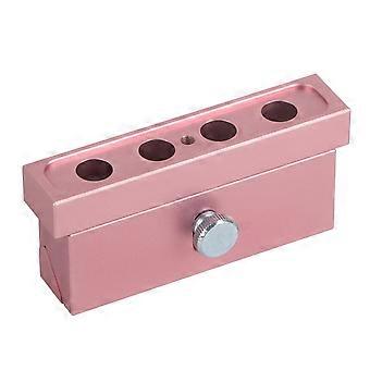 DIY Lipstick Maker Aluminum Lip Balm Tool Set with 4 Hole Mold for Easy Home Crafting