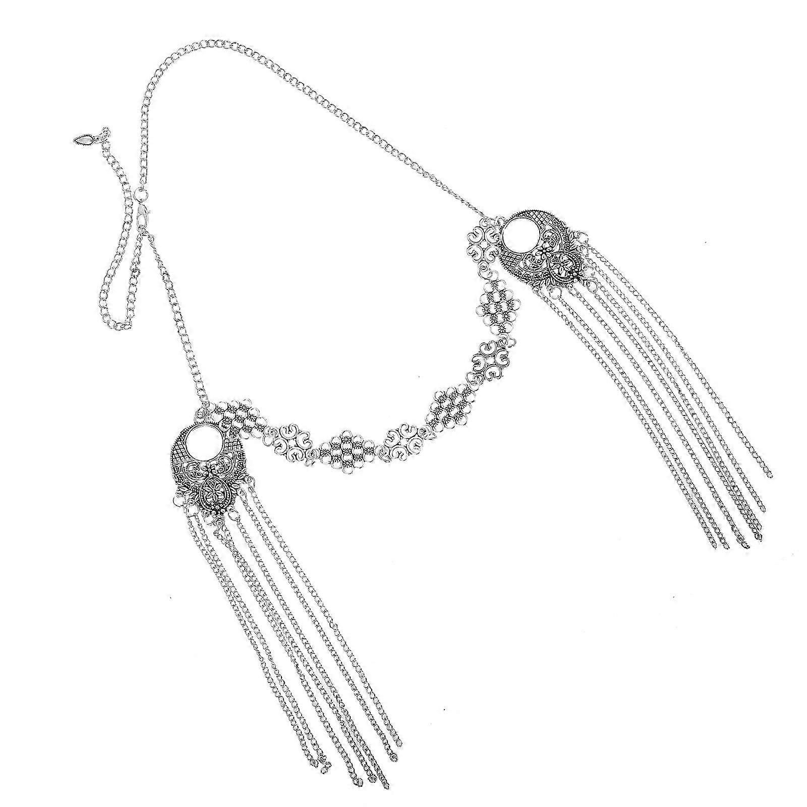 Retro Hollow Tassel compatible withehead Chain Headpiece compatible with Women